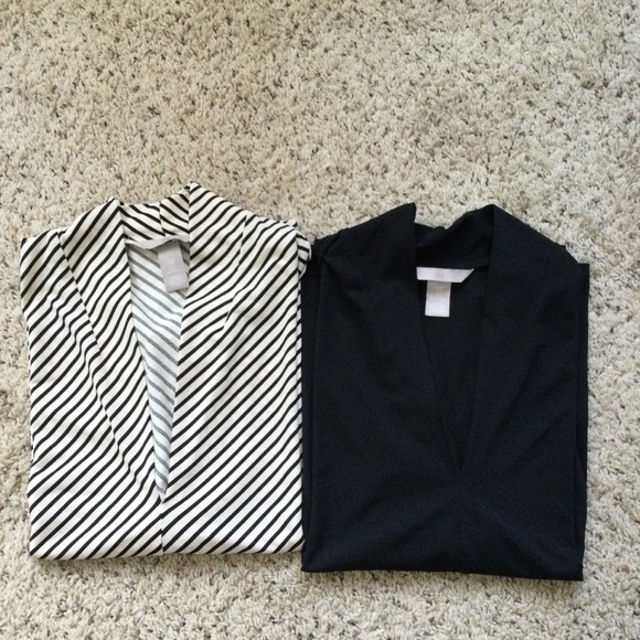 H&M Tops - H&M Blouses Short Sleeve V-neck Bundle Size M